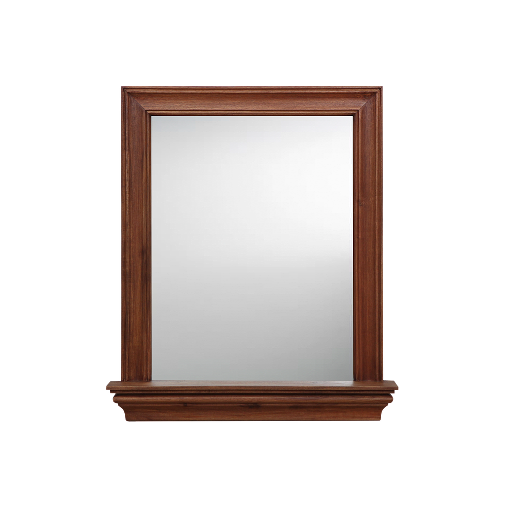 DIANE - Mirror with shelf L76 x H89 - Washed antic