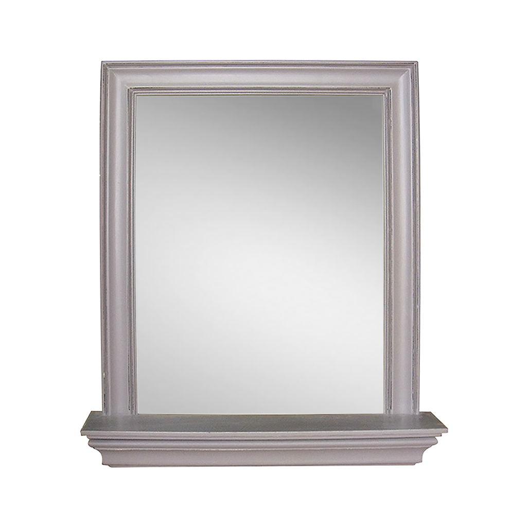 DIANE - Mirror with shelf L76 x H89 - Brocante taupe
