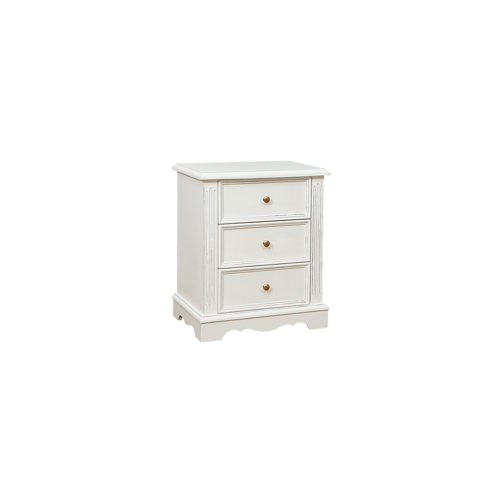 HELENA - Bedside table H60 - Brocante white