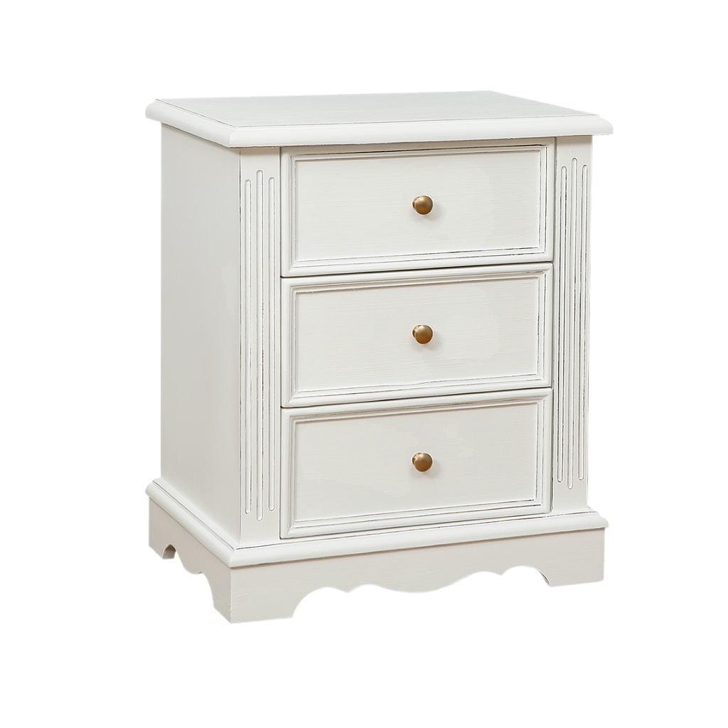 HELENA - Bedside table H60 - Brocante white