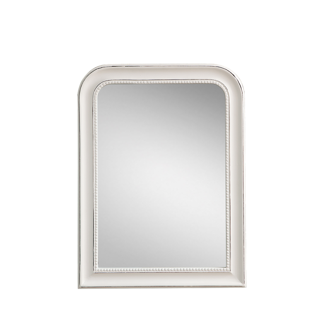 PARISIENNE - Retro mirror L60 x H80 - Brocante white