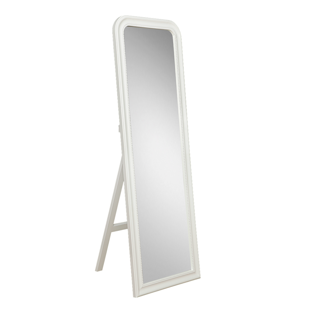 PARISIENNE - Retro cheval mirror L60 x H180 - Brushed white
