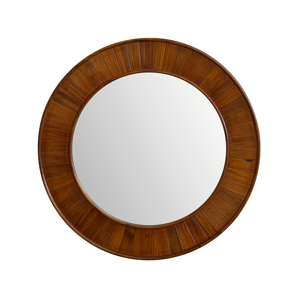 MIA - Round mirror DIAM.80 - Washed antic