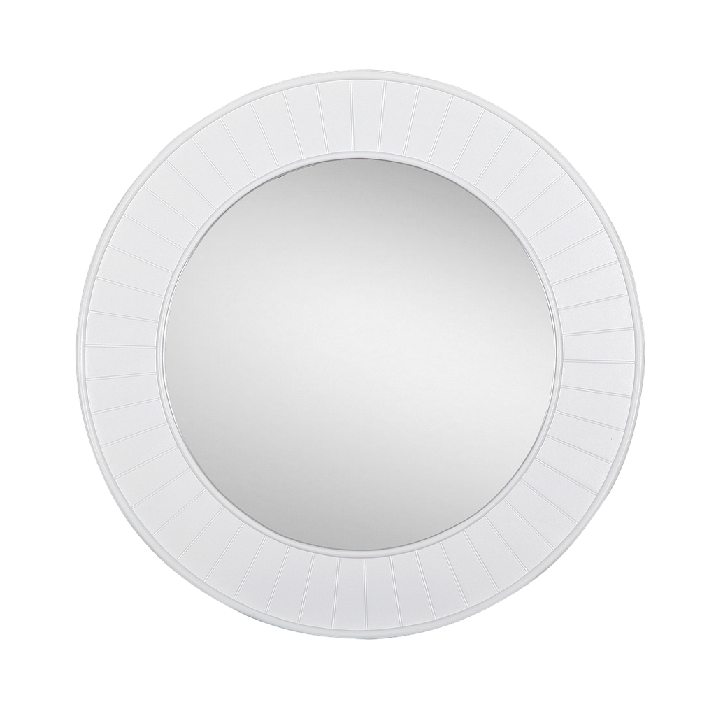 MIA - Round mirror DIAM.80 - Brushed white