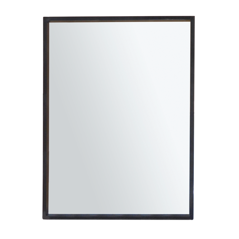 CLARA - Mirror with thin frame 80 x 60 - Black