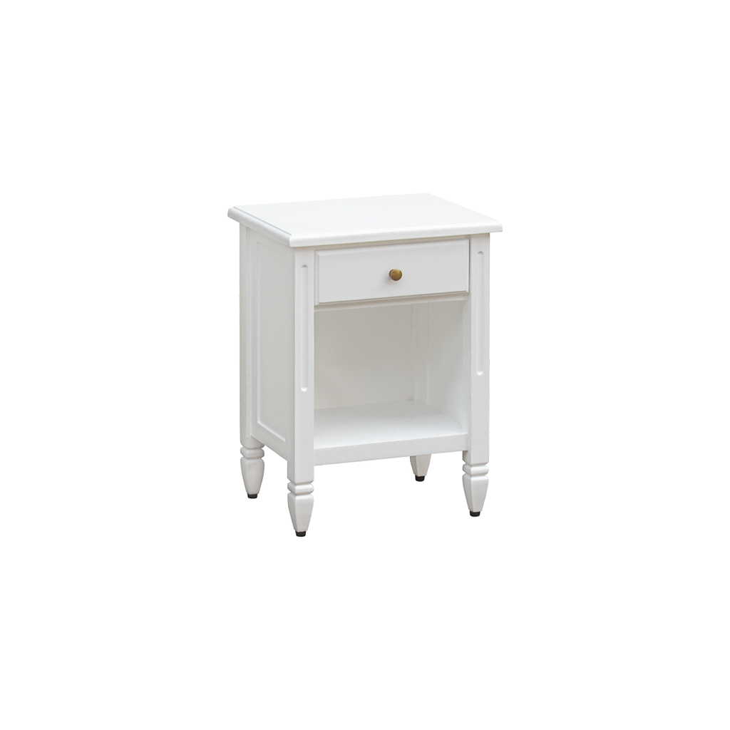 VALENTINE - Bedside table H60 - Brushed white