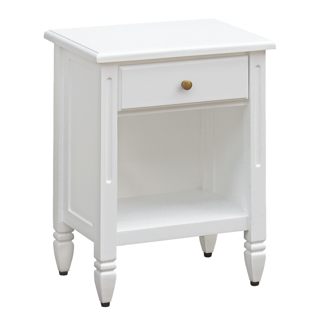 VALENTINE - Bedside table H60 - Brushed white
