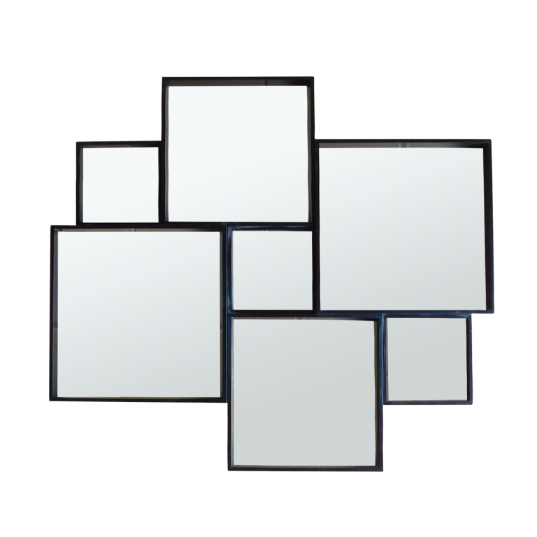 ROMANE - 7 in 1 mirror 100 x 90 - Black