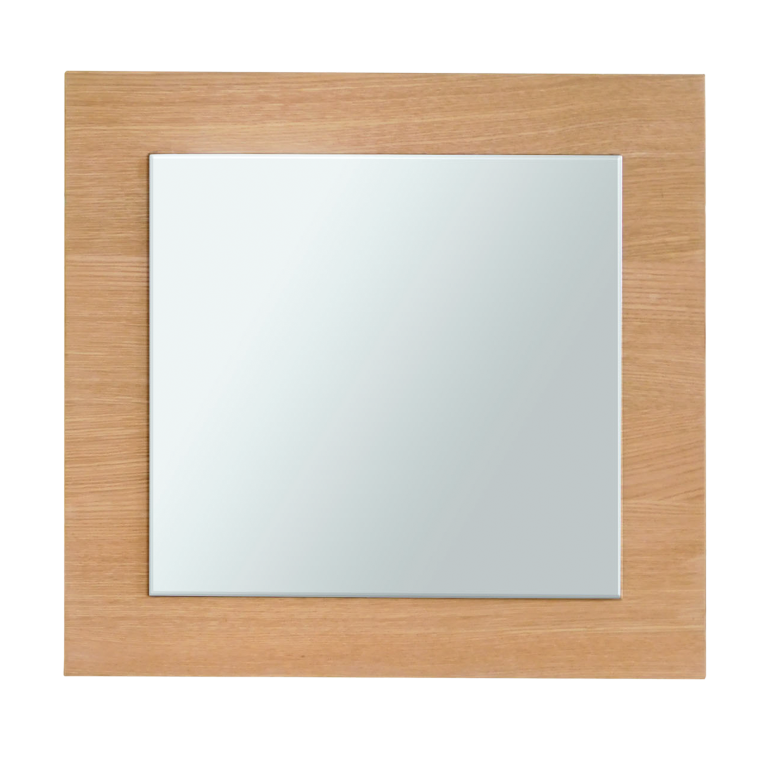 JEANNE - Square mirror 60 x 60 - Natural oak