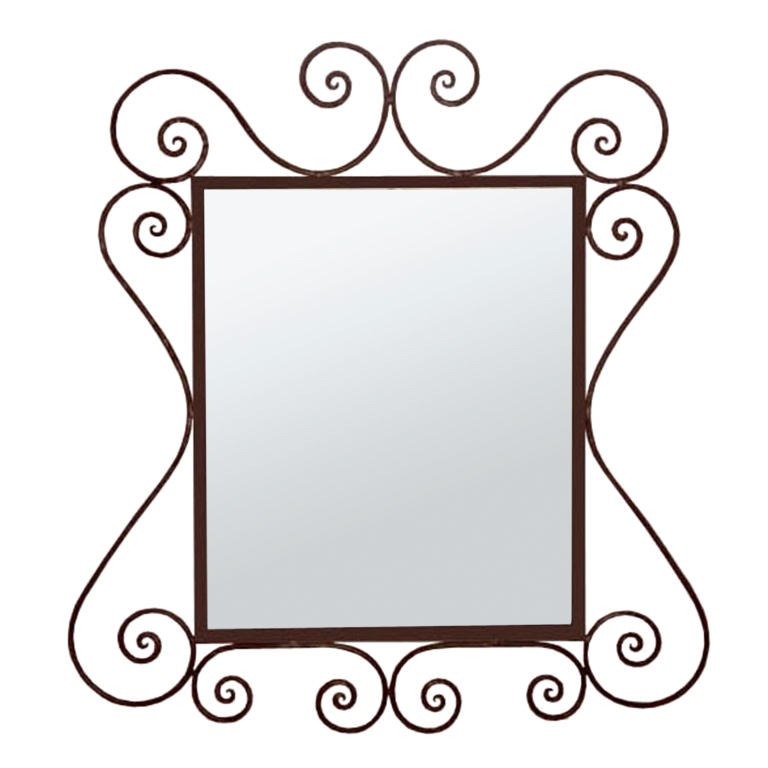 ALINE - Wrought iron L83 x H90 - Burnish