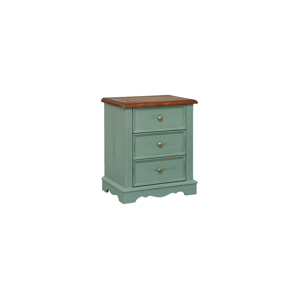 HELENA - Bedside table H60 - Patina mint and Washed antic