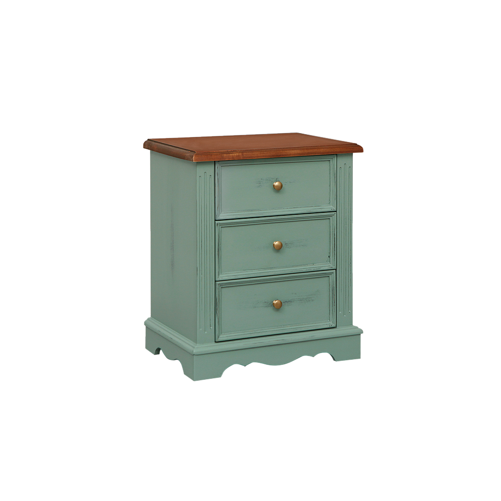 HELENA - Bedside table H60 - Patina mint and Washed antic