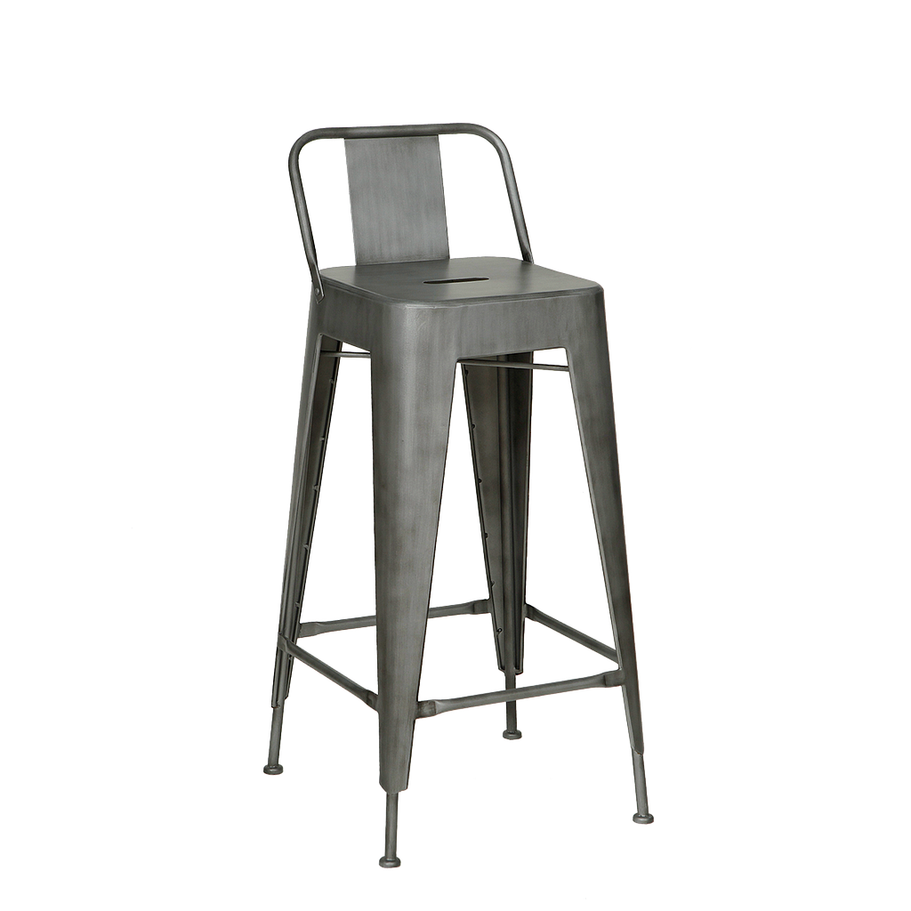 MEKA - Bar chair H95 - Vintage silver