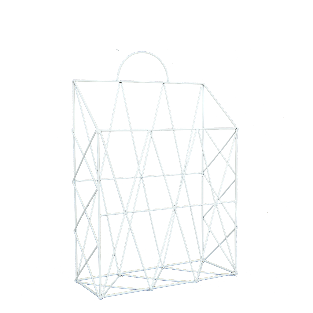 MEJI - Storage rack H38 - White metal