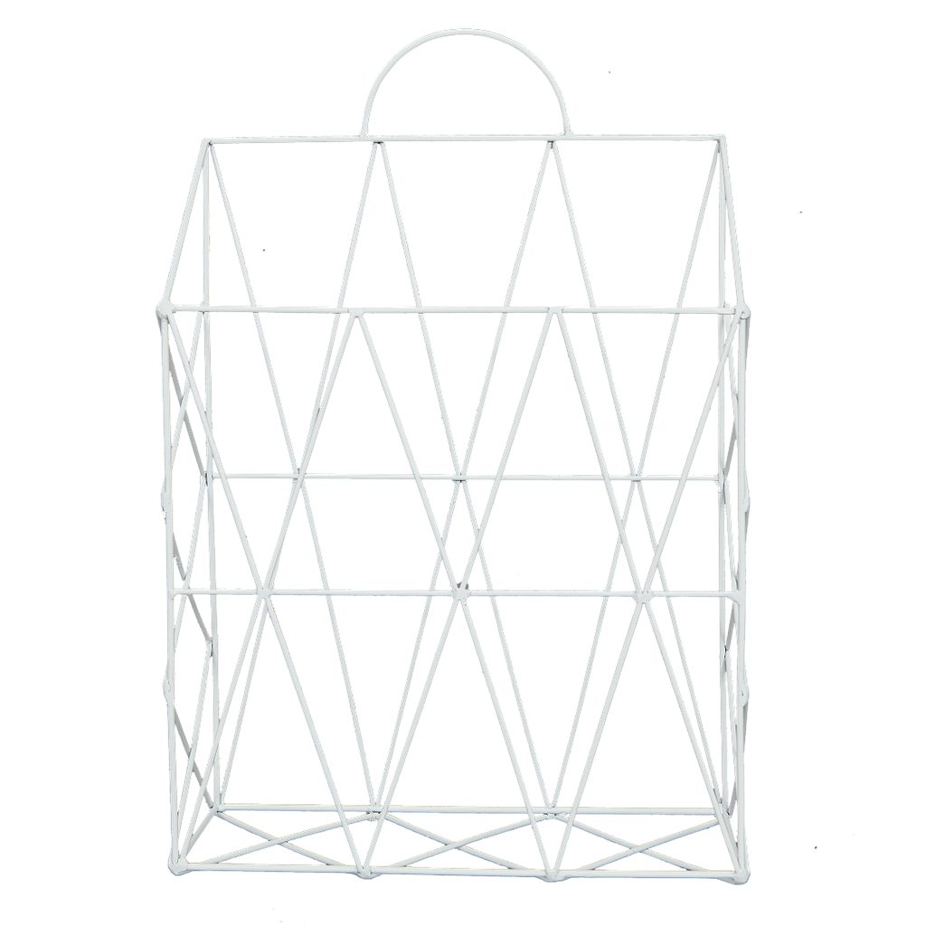 MEJI - Storage rack H38 - White metal
