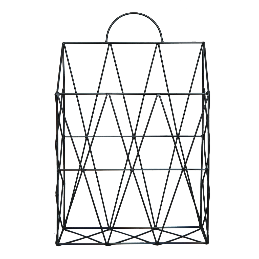 MEJI - Storage rack H38 - Black metal
