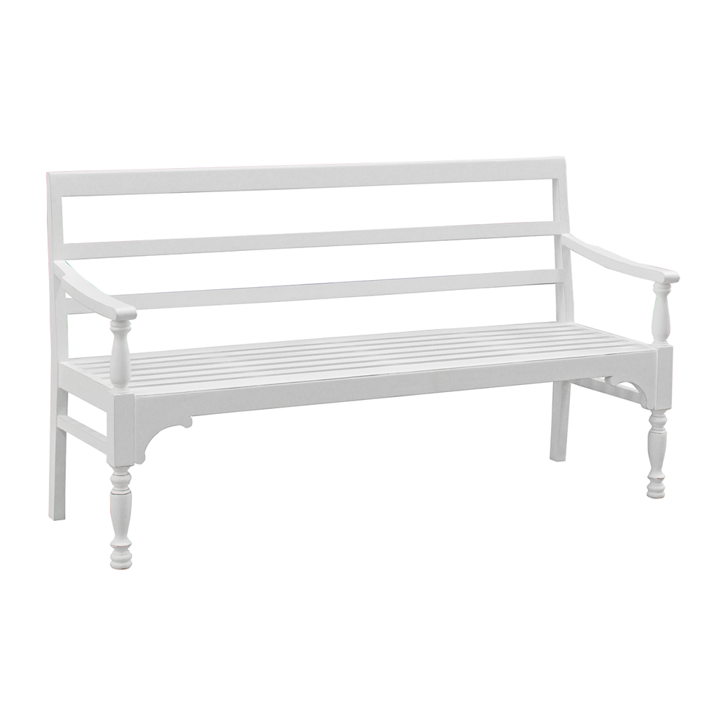 NICOSIE - Bench L160 - Brocante white
