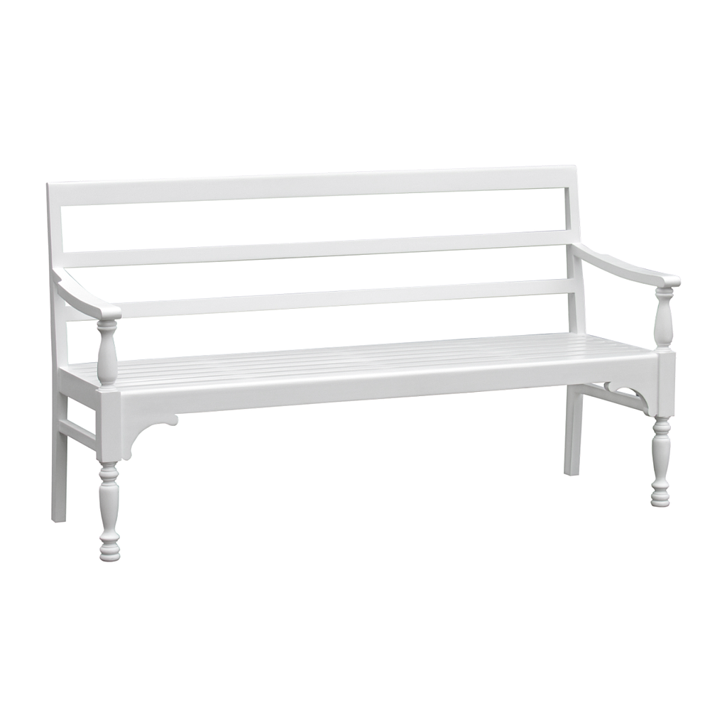 NICOSIE - Bench L160 - Brushed white