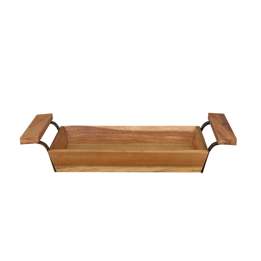 HOUSTON - Rectangular tray 46 x 25 - Natural acacia