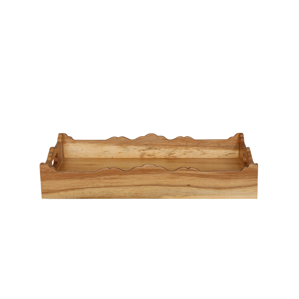 DEAUVILLE - Rectangular Tray 43 x 29 - Natural acacia