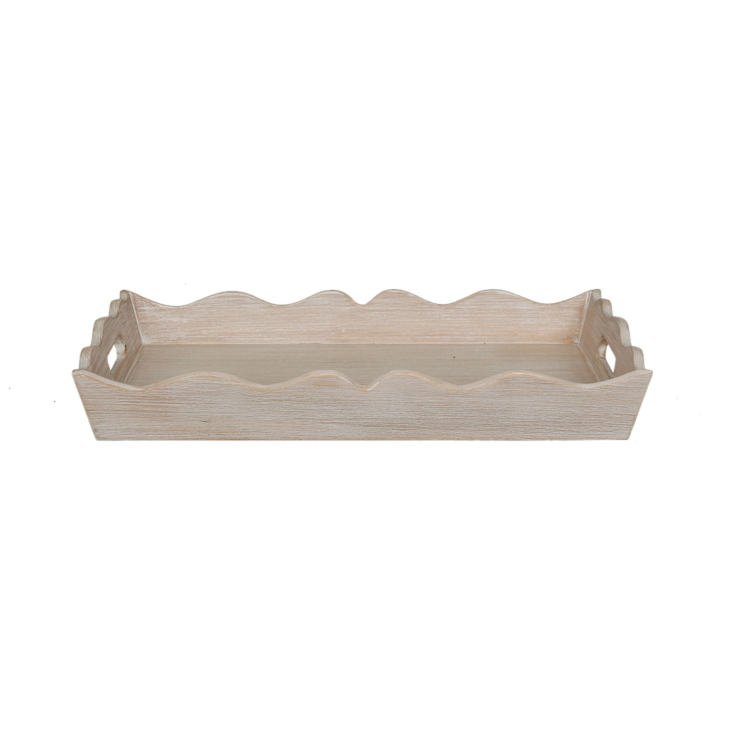 BAYONNE - Tray 49 x 32 - Whitened acacia