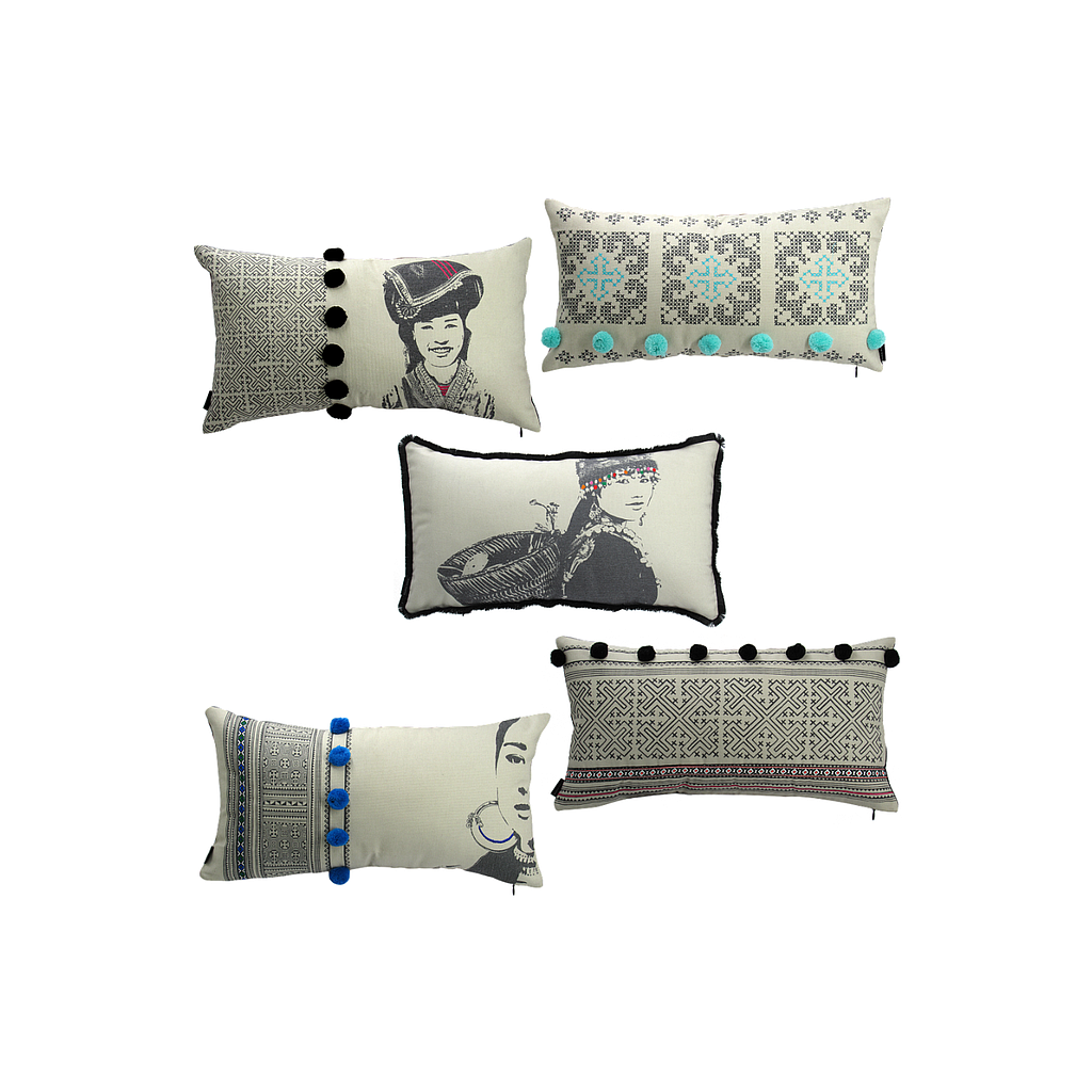 POMPOM - Cushion cover 50x30 - Various designs