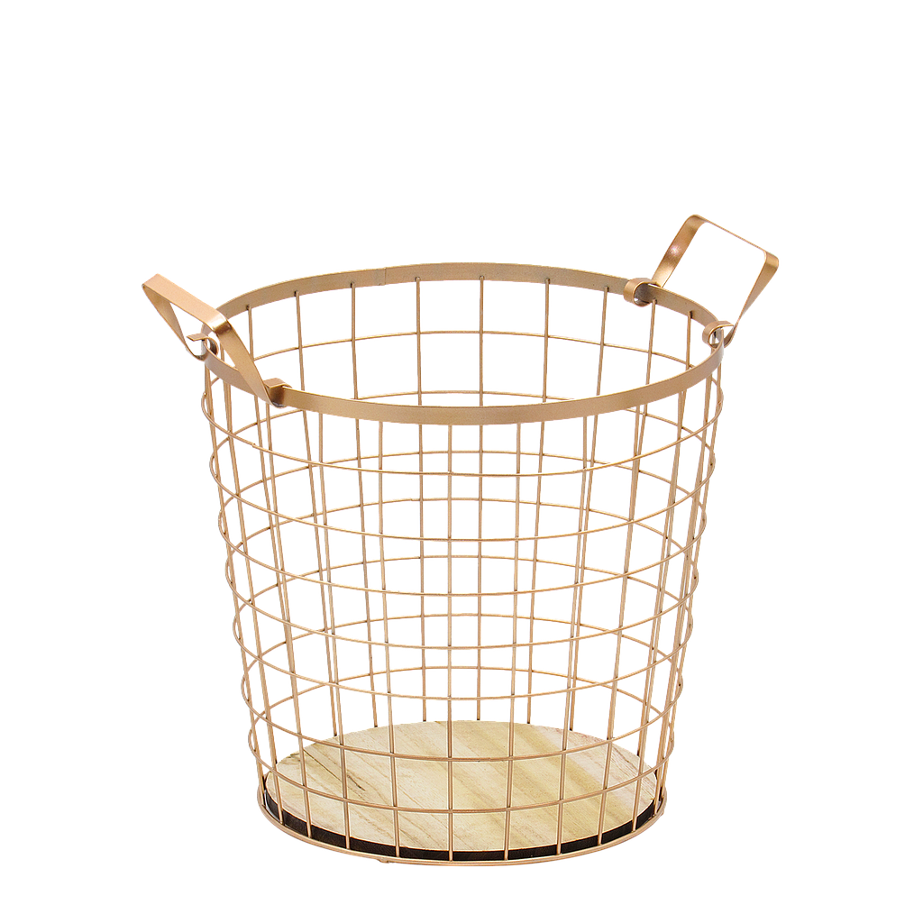 PORTLAND - Round basket H27 - Copper basket