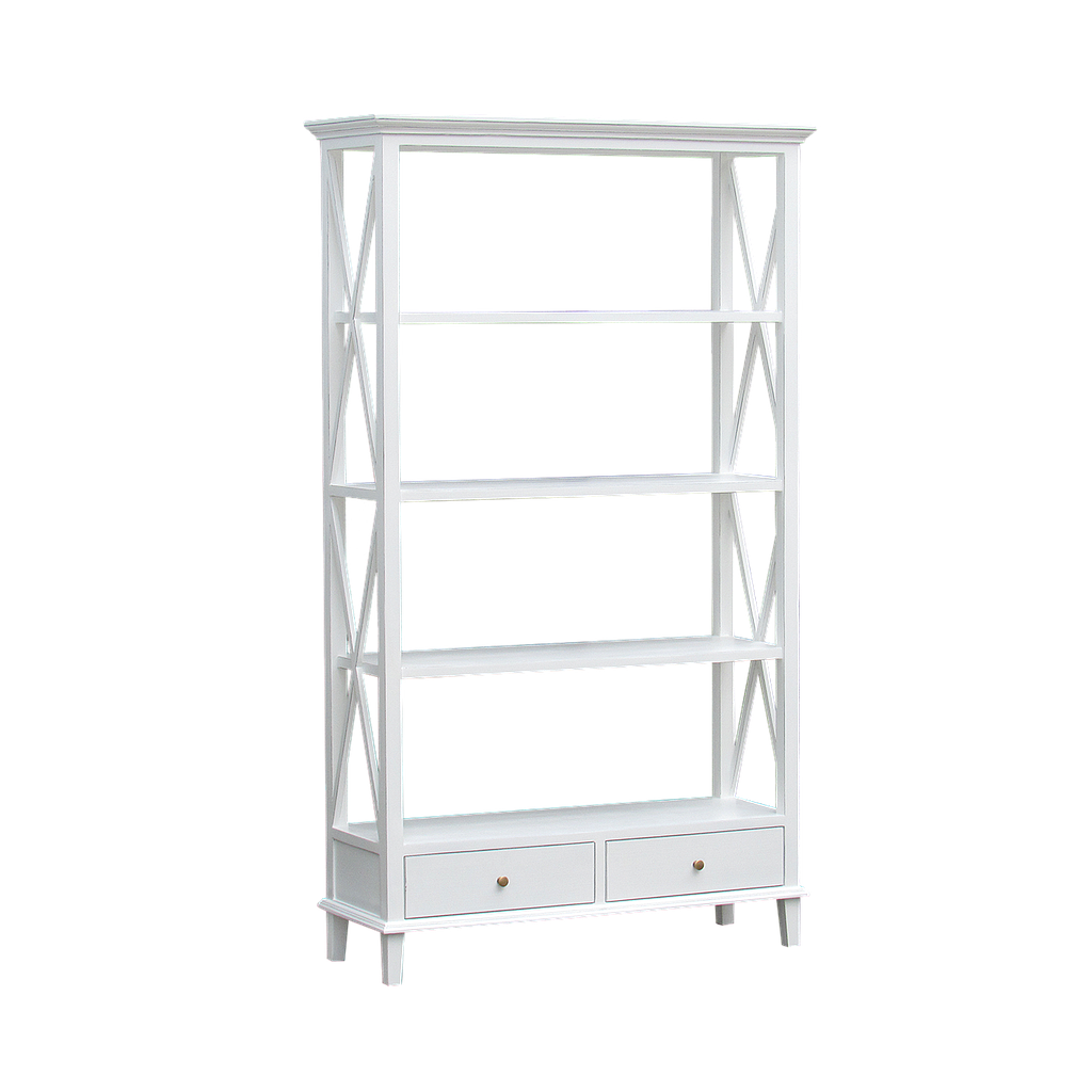 DAPHNEE - Bookcase L110 x H190 - Brocante white