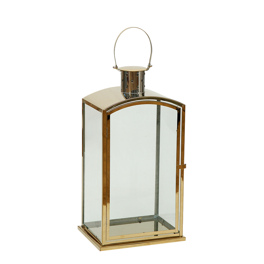 PALO ALTO - Metal lantern H54 - Gold