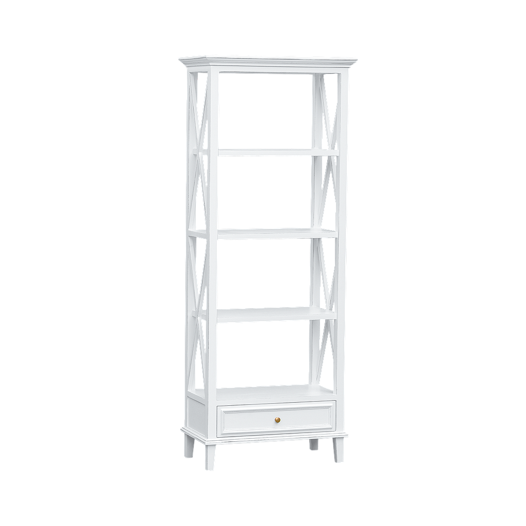 DAPHNEE - Bookcase L70 x H190 - Brocante white