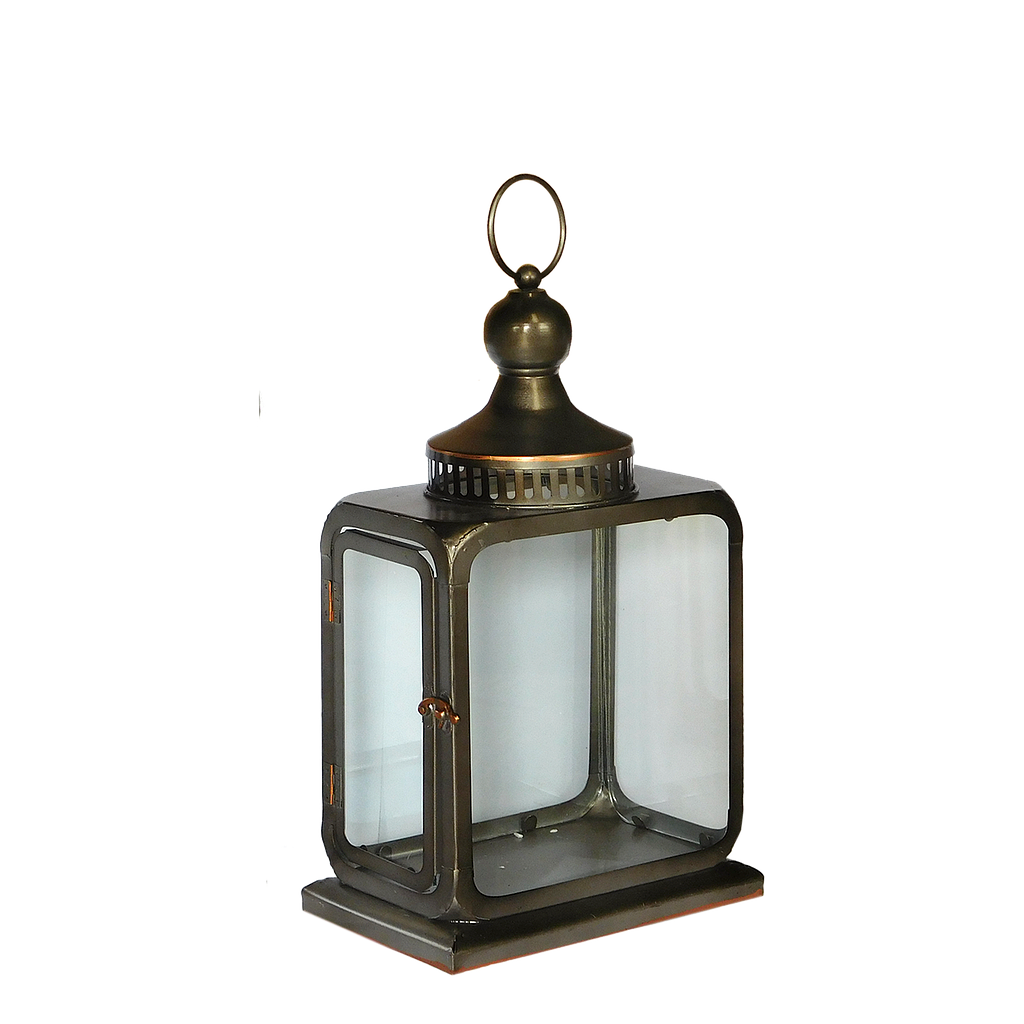 FEZ - Metal lantern H38 - Dark slate grey