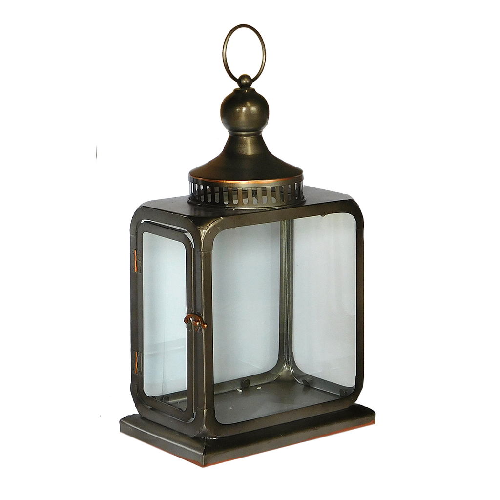 FEZ - Metal lantern H38 - Dark slate grey