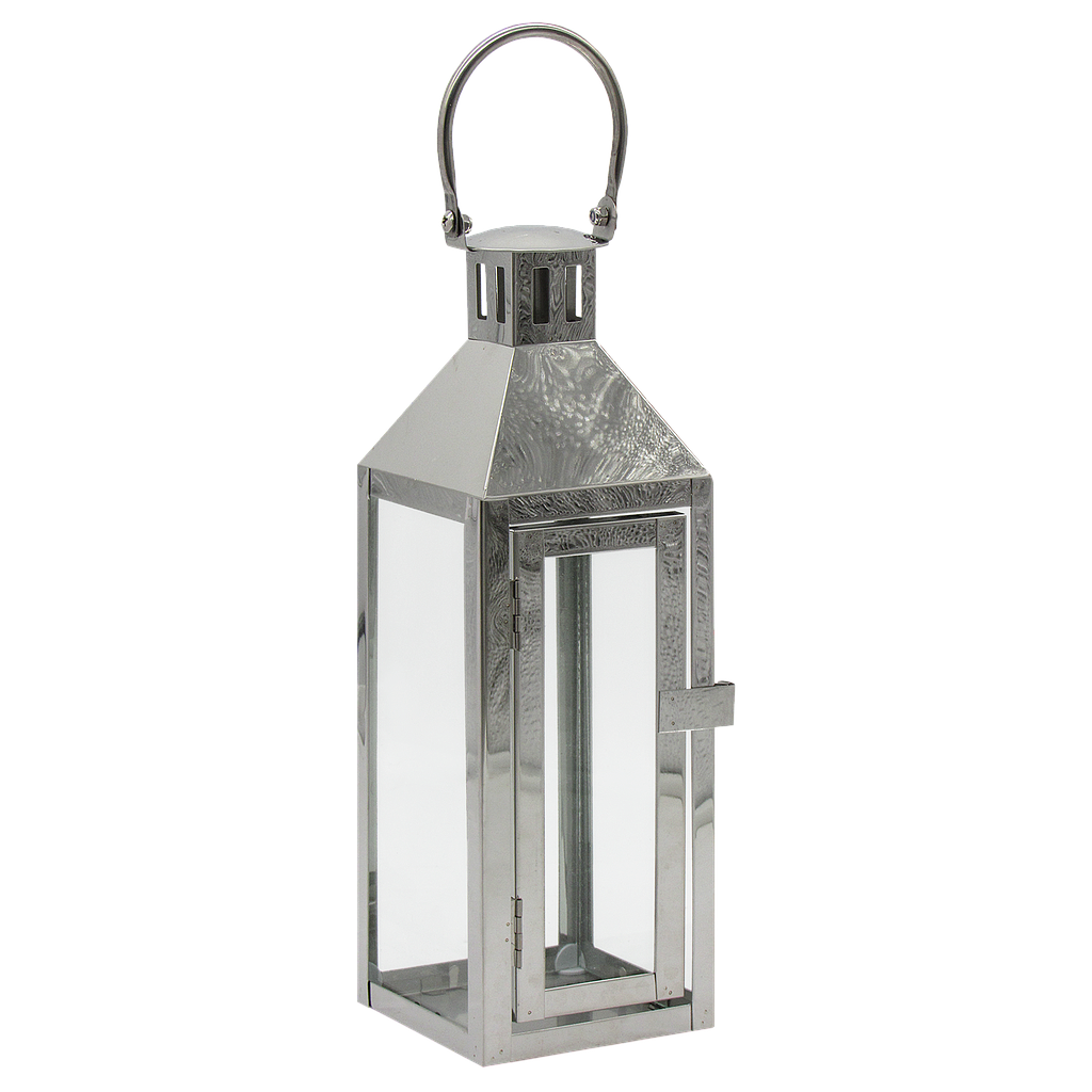 JAIPUR - Metal lantern H72 - Silver