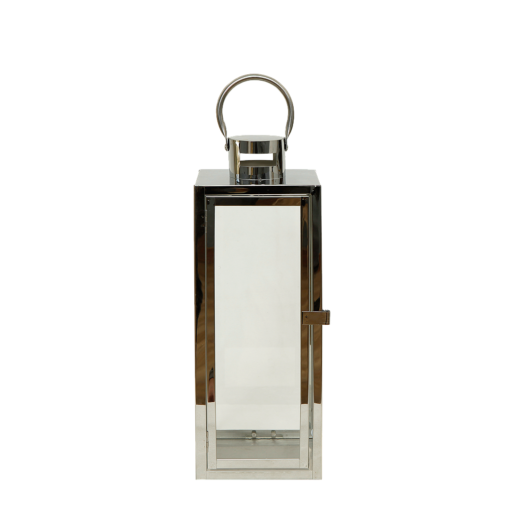 KINGSTON - Rectangular lantern H39 - Silver