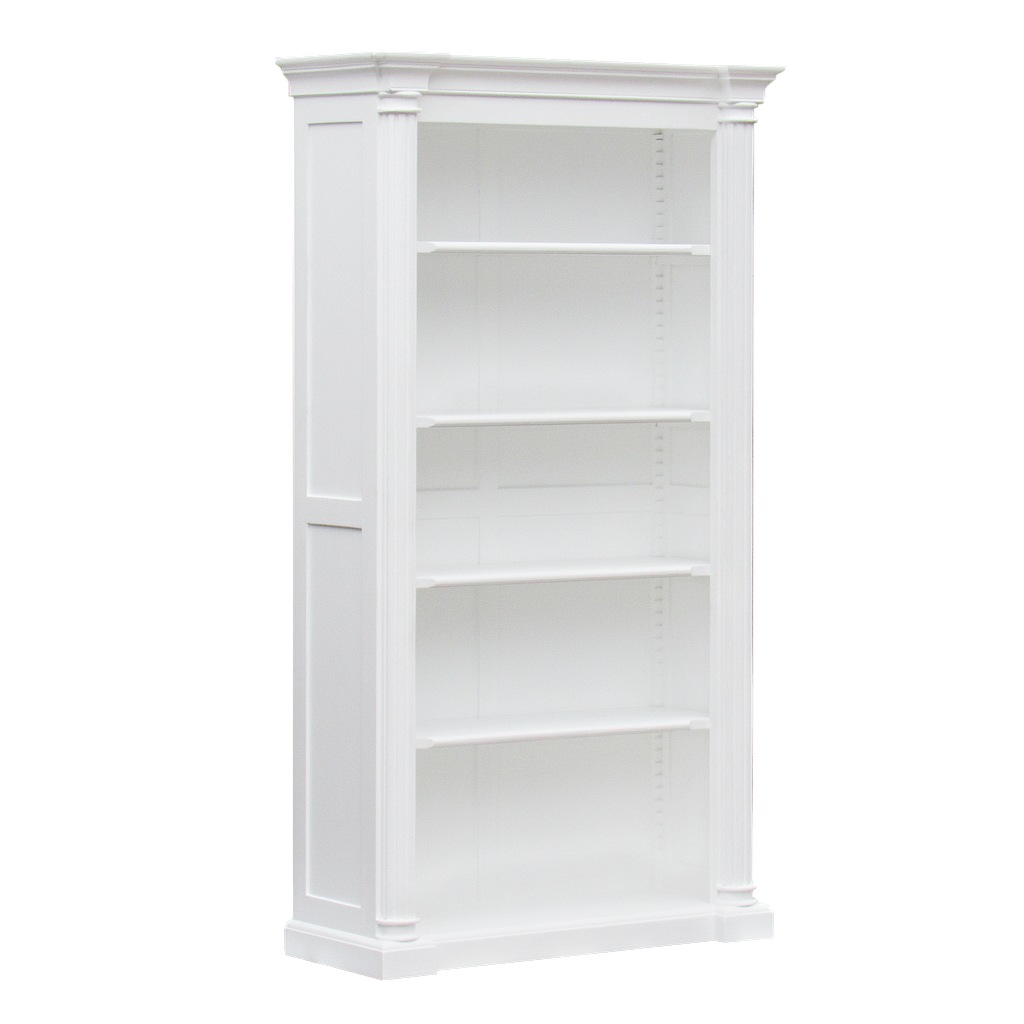 VERONE - Bookcase L110 x H200 - Brushed white