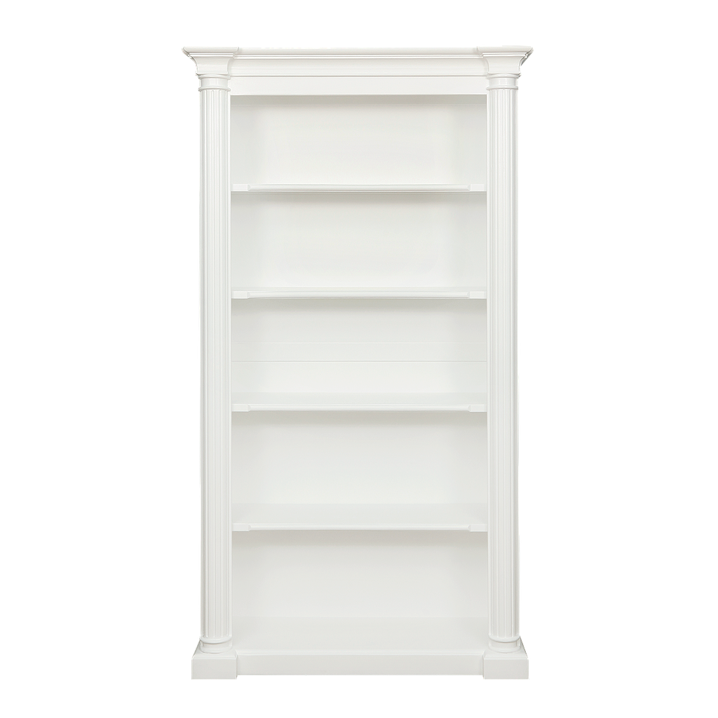 VERONE - Bookcase L110 x H200 - Brushed white