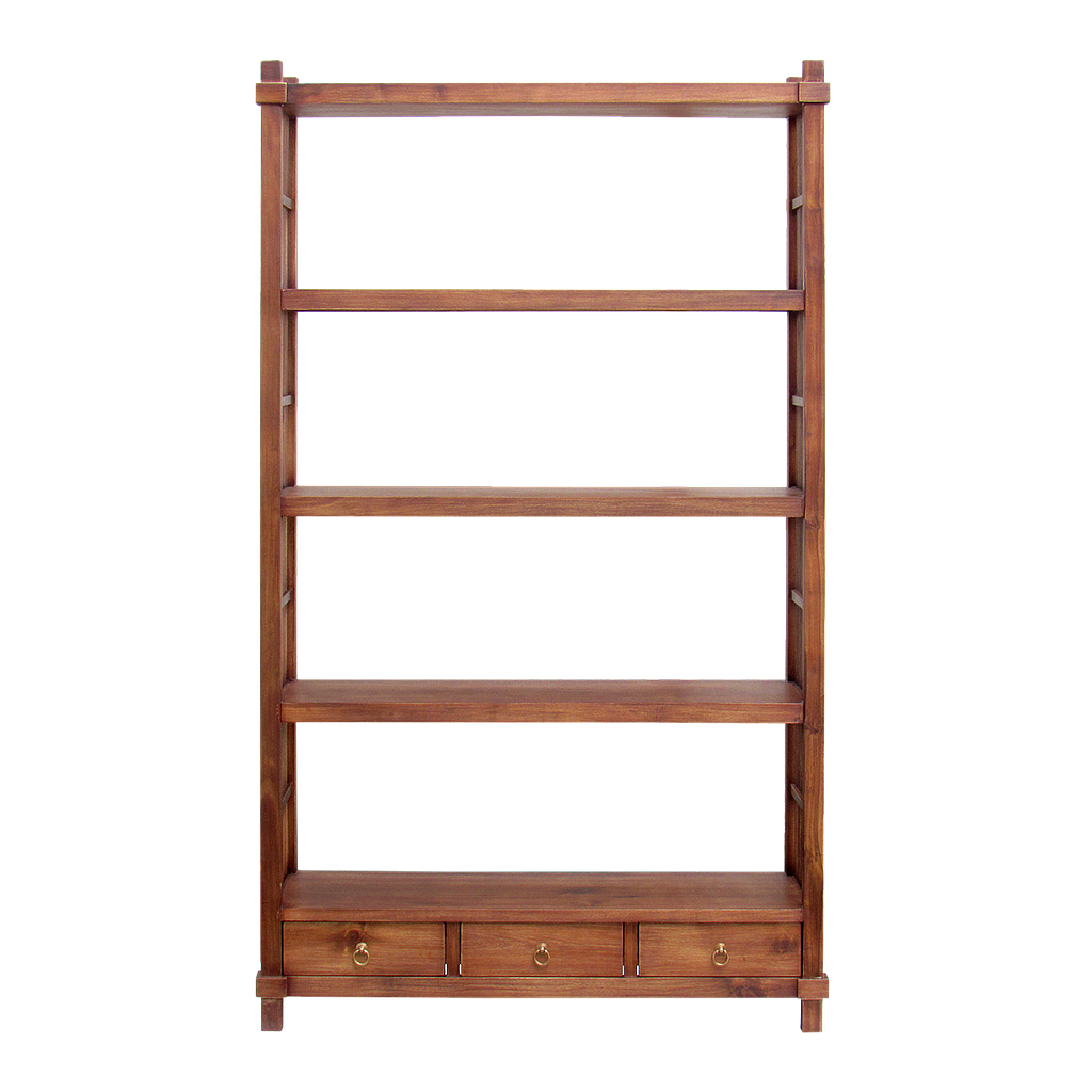 BRISTOL - Bookcase L110 x H190 - Washed antic