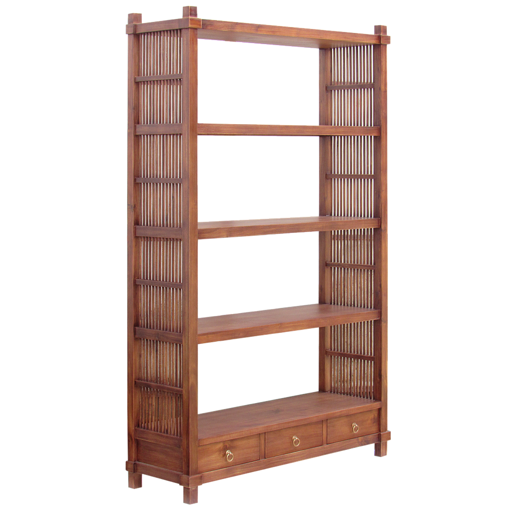 BRISTOL - Bookcase L110 x H190 - Washed antic