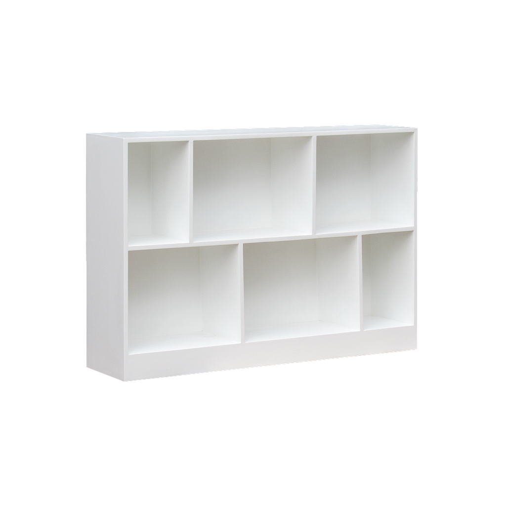 CUBIK - Bookcase L130 x H89 - Brushed white