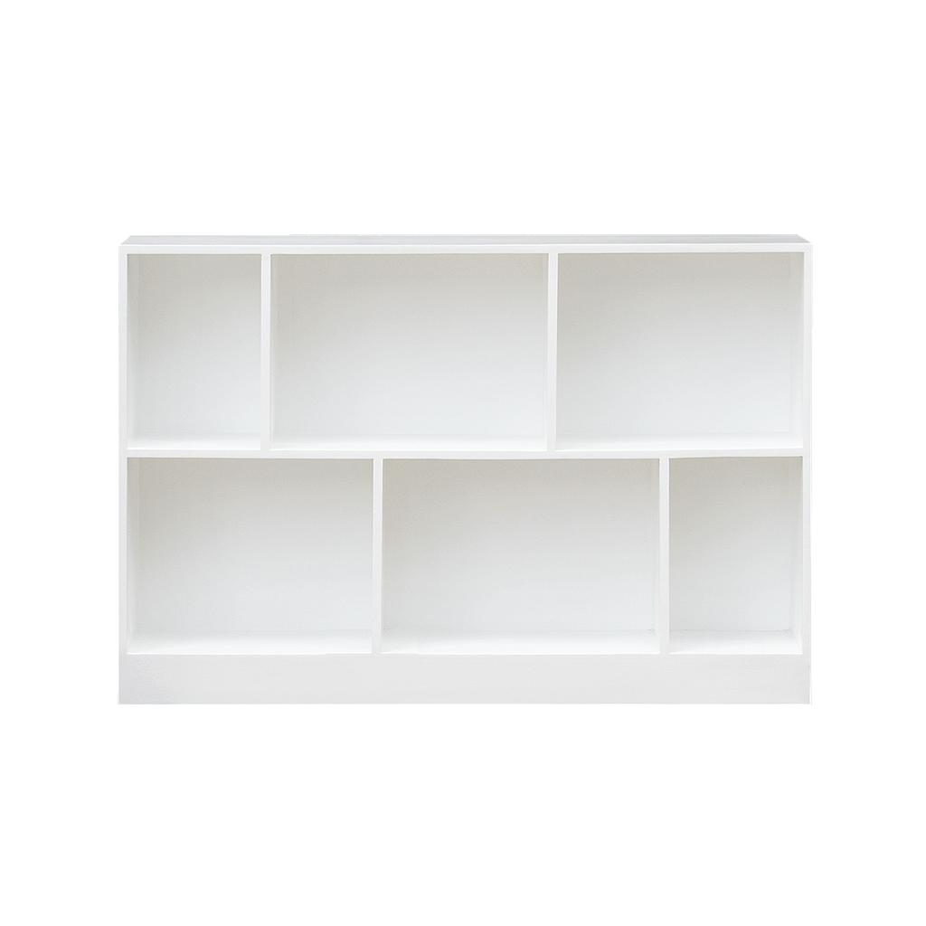 CUBIK - Bookcase L130 x H89 - White