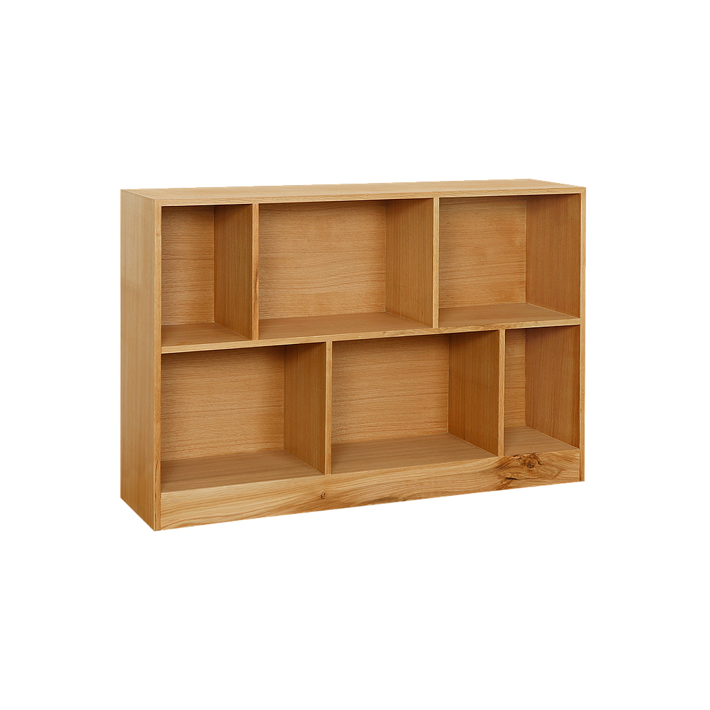 CUBIK - Bookcase L130 x H89 - Natural oak