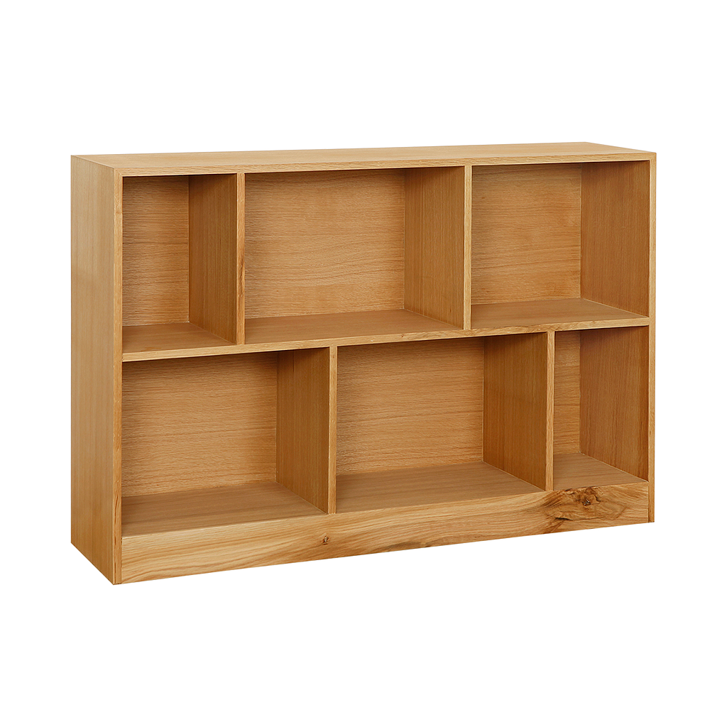 CUBIK - Bookcase L130 x H89 - Natural oak