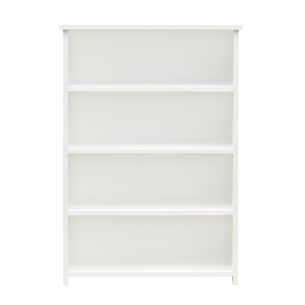 BURMA - Bookcase L90 x H130 - Brushed white