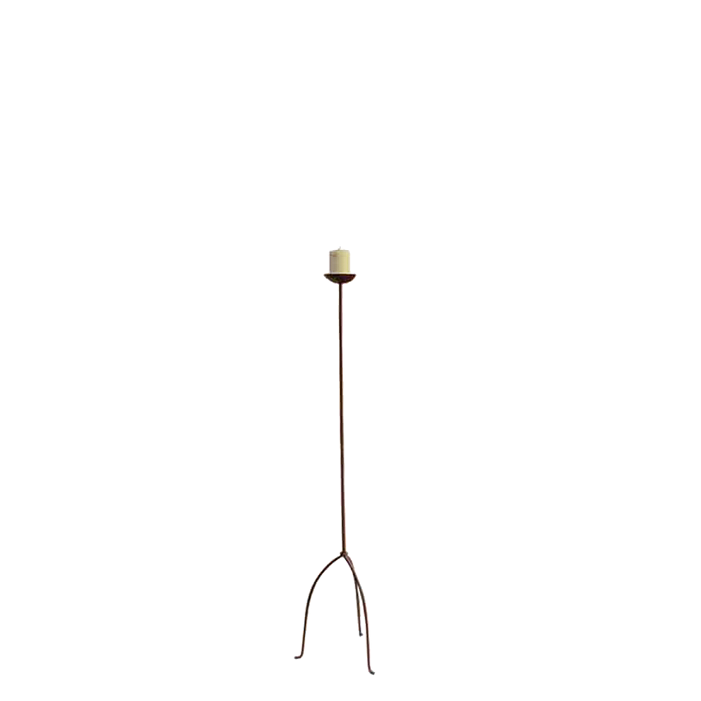 SALTILLO - Metal candle holder H113 - Burnish