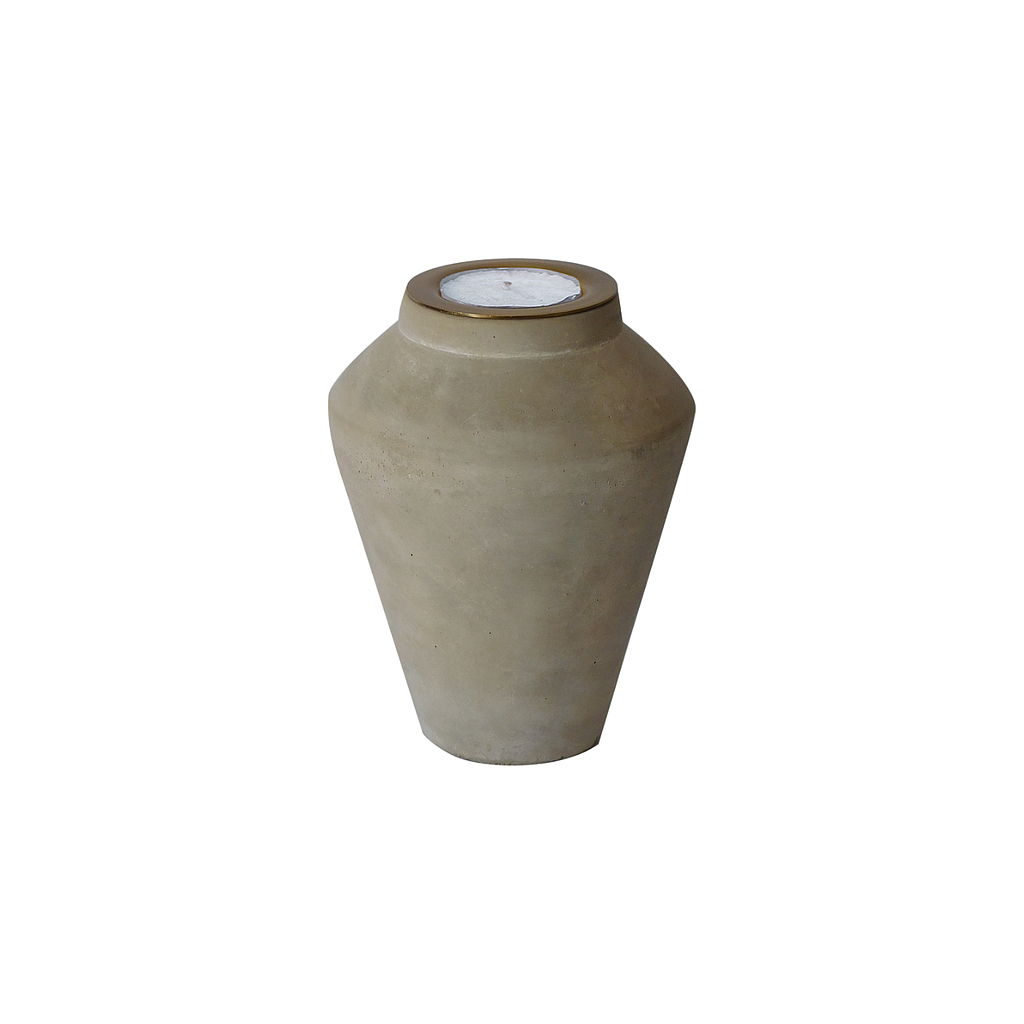 BRIGHTON - Concrete candle stick holder DIAM.12xH15