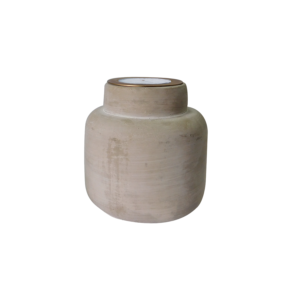 BRIGHTON - Concrete candle stick holder DIAM.11xH12