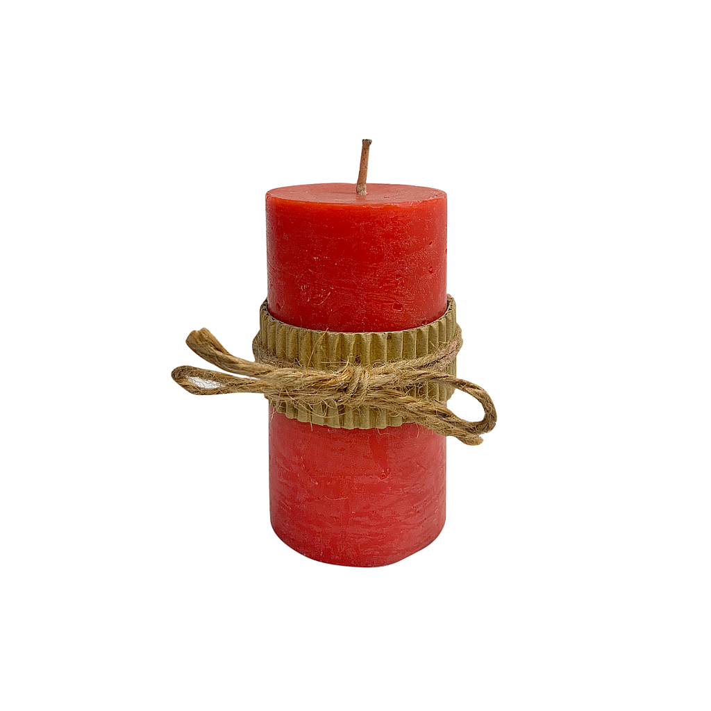 KOLIN - Scented candle DIAM.5 x H10 - Red