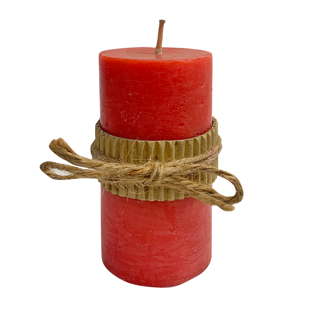 KOLIN - Scented candle DIAM.5 x H10 - Red