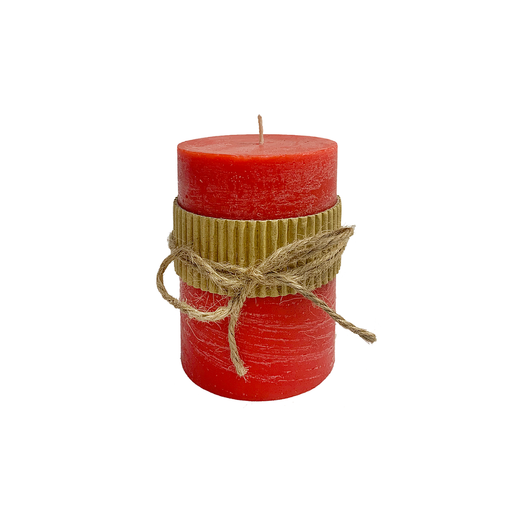KOLIN - Scented candle DIAM.7 x H10 - Red