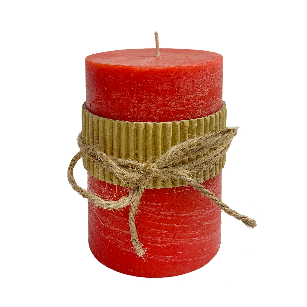 KOLIN - Scented candle DIAM.7 x H10 - Red